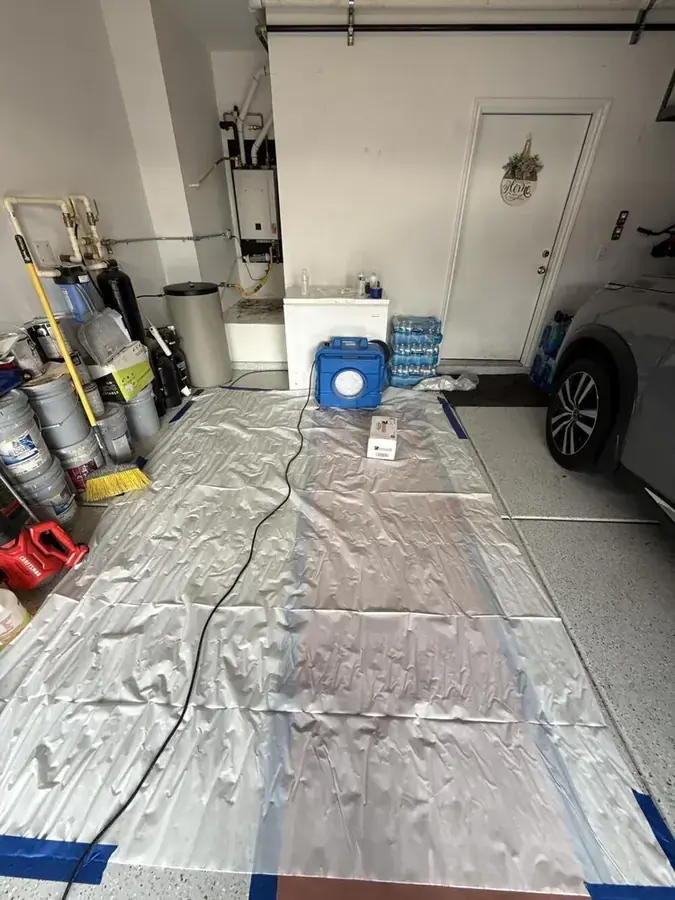 Sewer backup cleaned in a ground-floor bath in an Inglewood, CA home